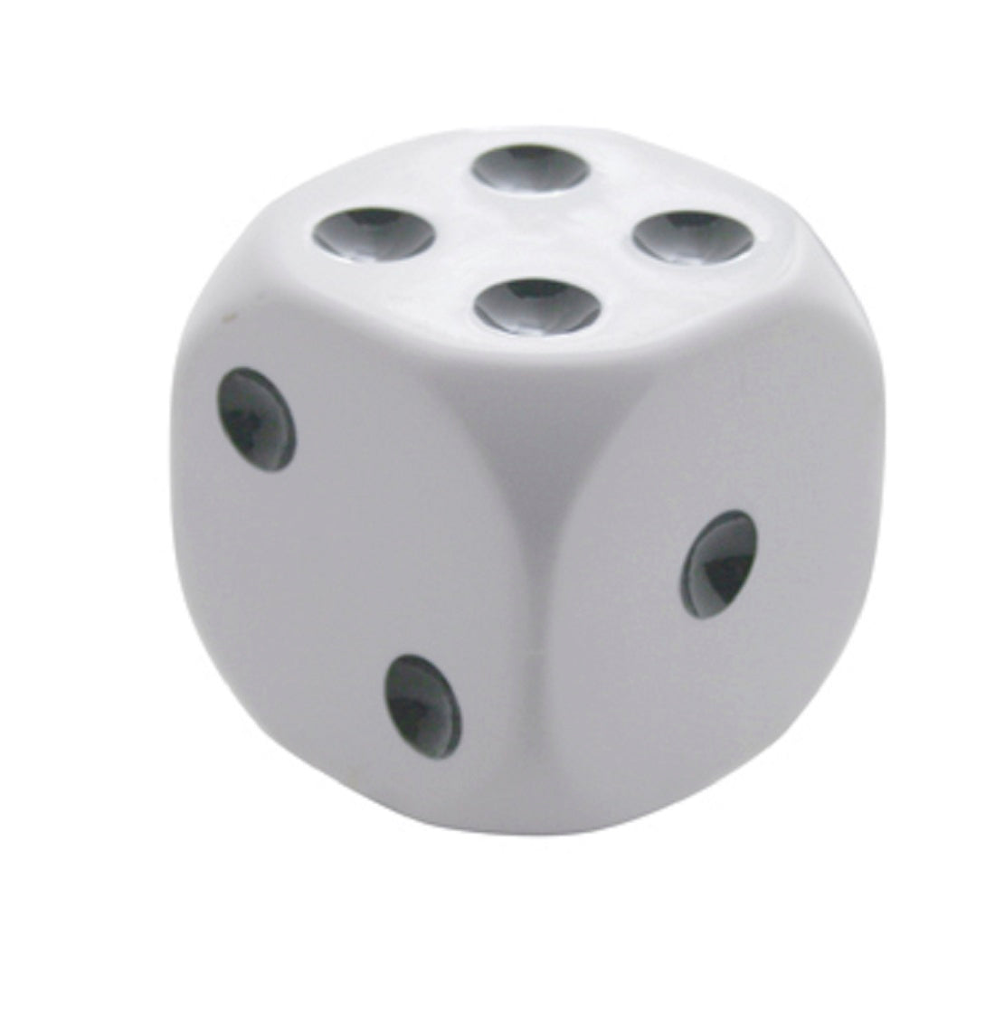 White Dice Gearshift Knob 1 7/8" X 1 7/8"