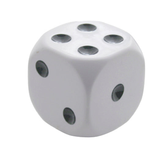 White Dice Gearshift Knob 1 7/8" X 1 7/8"
