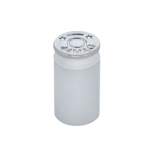 (4) Custom Chrome Metal Bullet Casing Wheel Tire Valve Stem Covers Caps