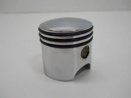 Universal Chrome Metal Piston Shaped Gear Shift Knob Lever Handle Cover