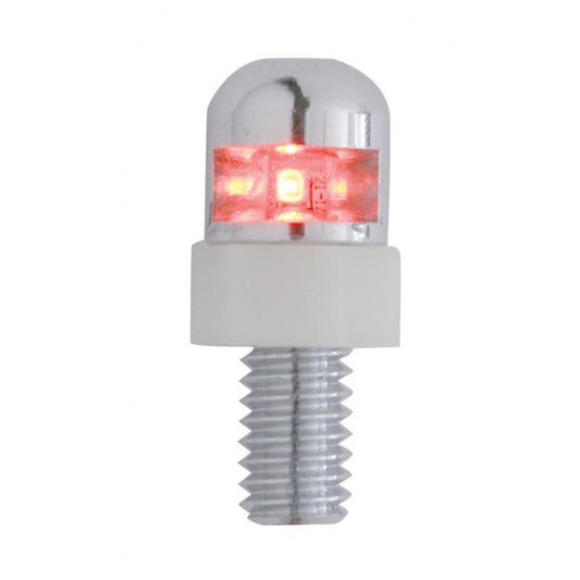 (2) Red LED Stainless Steel Directional Accent Utility Lights / Step Dash RV Car