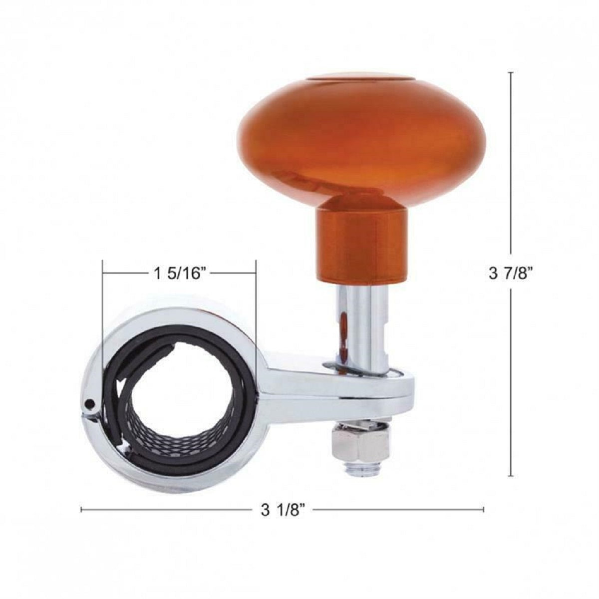 Heavy Duty Steering Wheel Spinner - Cadmium Orange