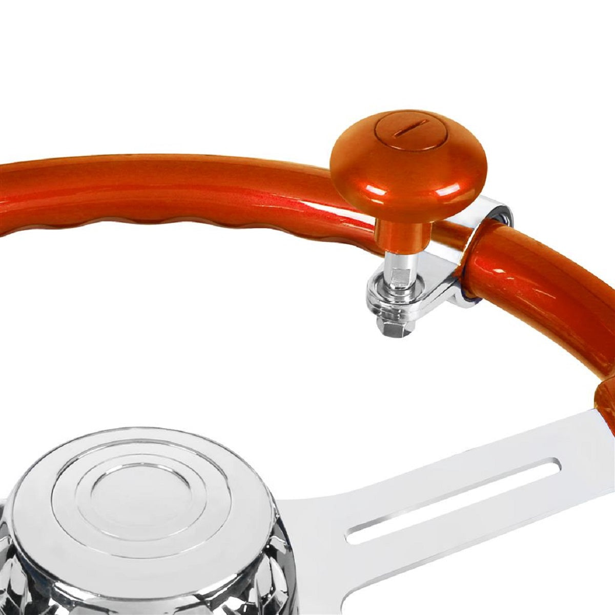 Heavy Duty Steering Wheel Spinner - Cadmium Orange