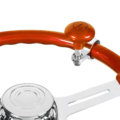 Heavy Duty Steering Wheel Spinner - Cadmium Orange