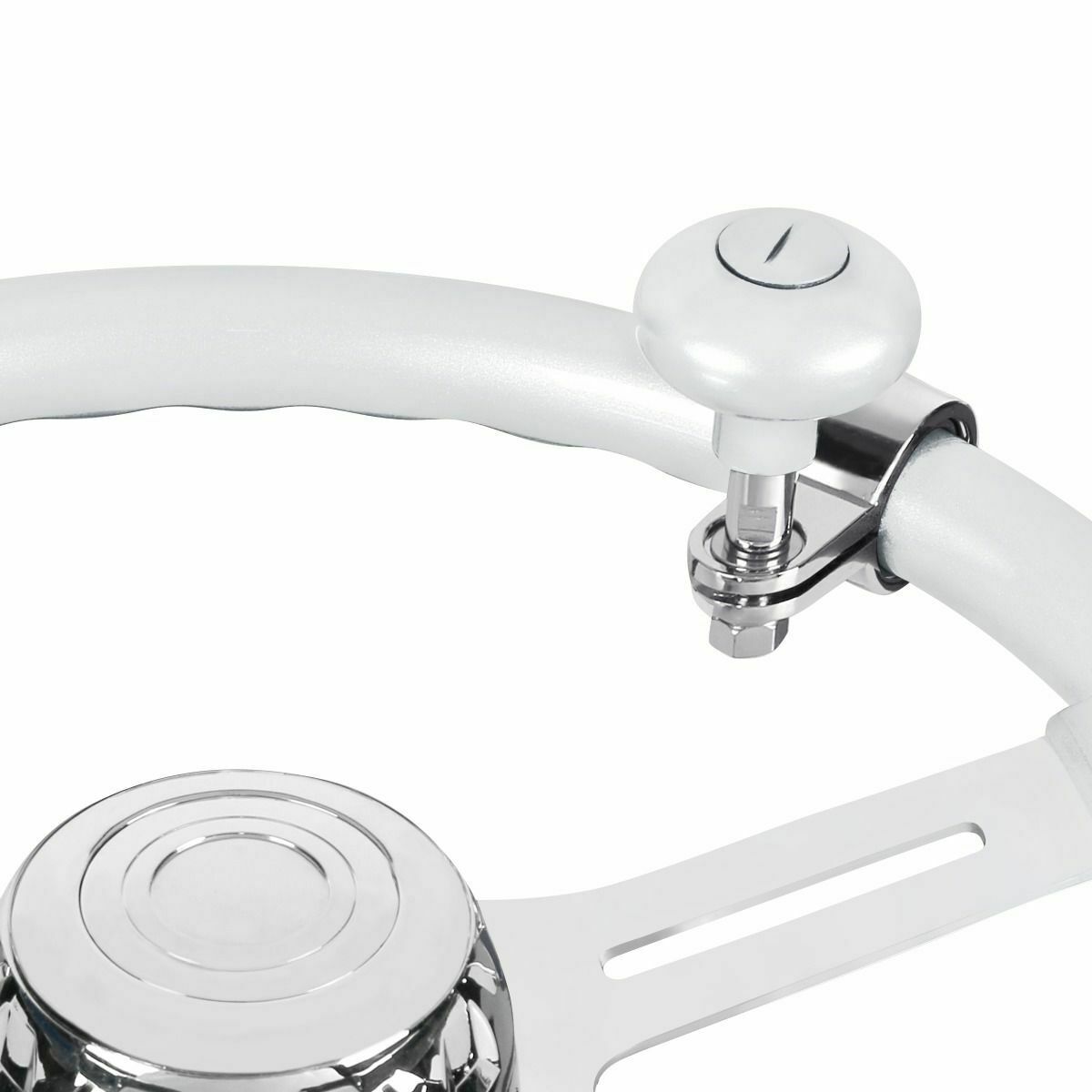Heavy Duty Steering Wheel Spinner - Pearl White