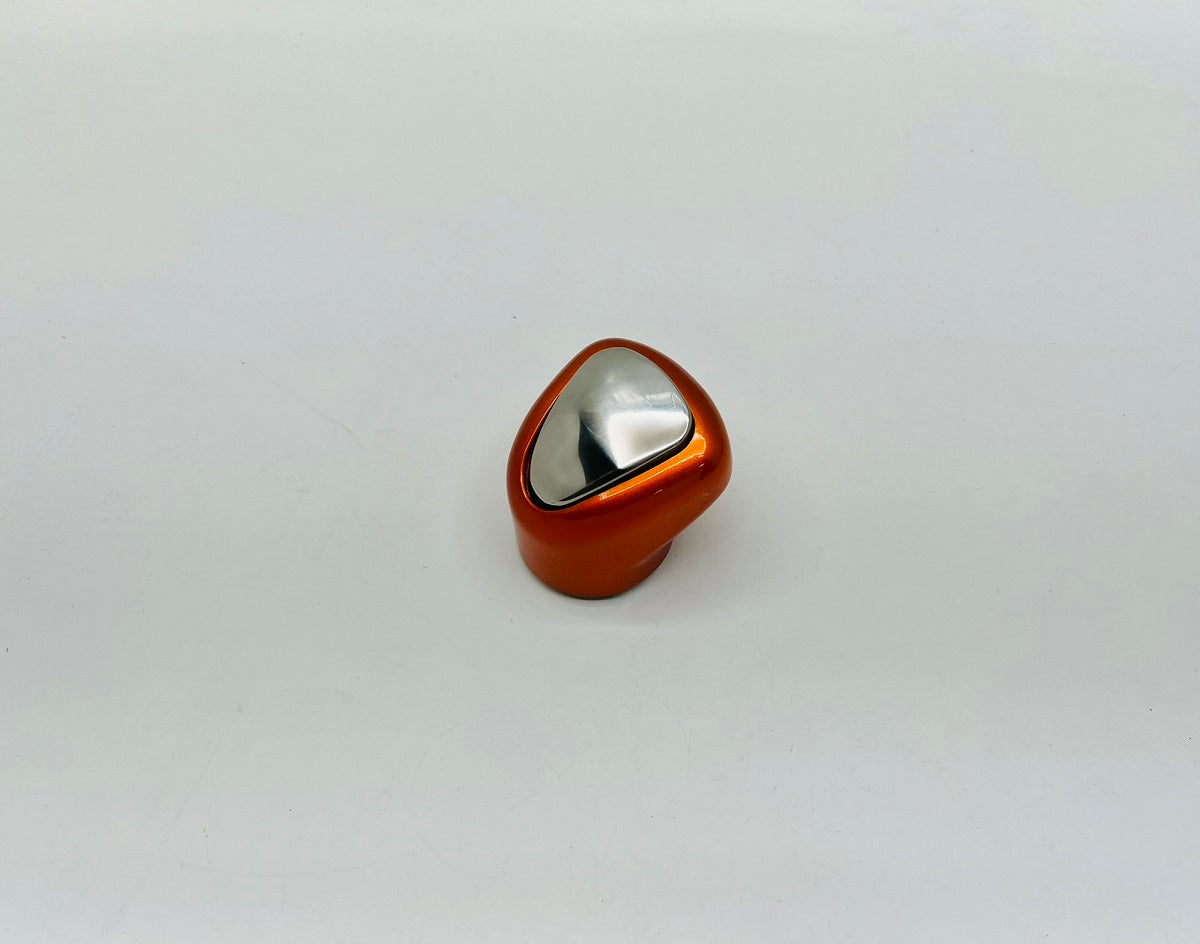 13/15/18 Speed Gearshift Knob - Cadmium Orange with Stainless Steel Knob Cover