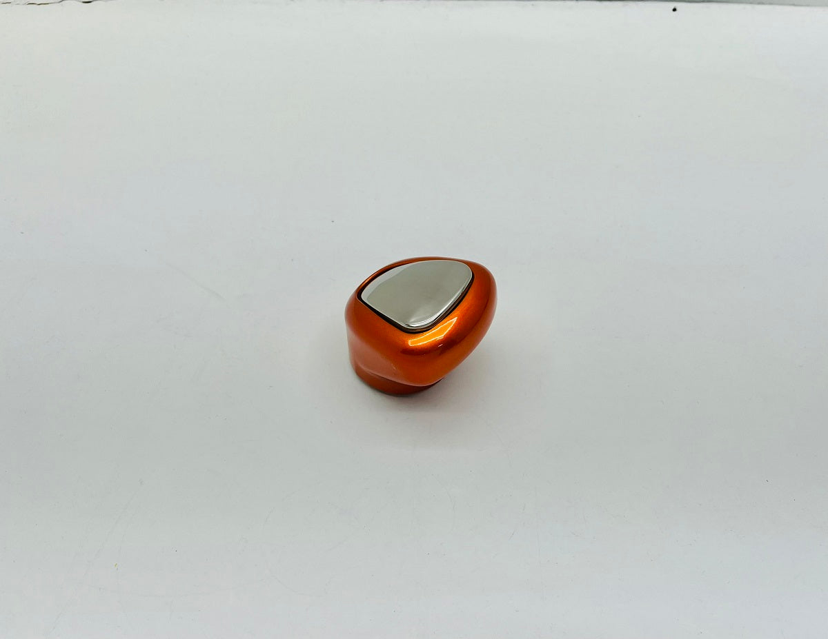13/15/18 Speed Gearshift Knob - Cadmium Orange with Stainless Steel Knob Cover