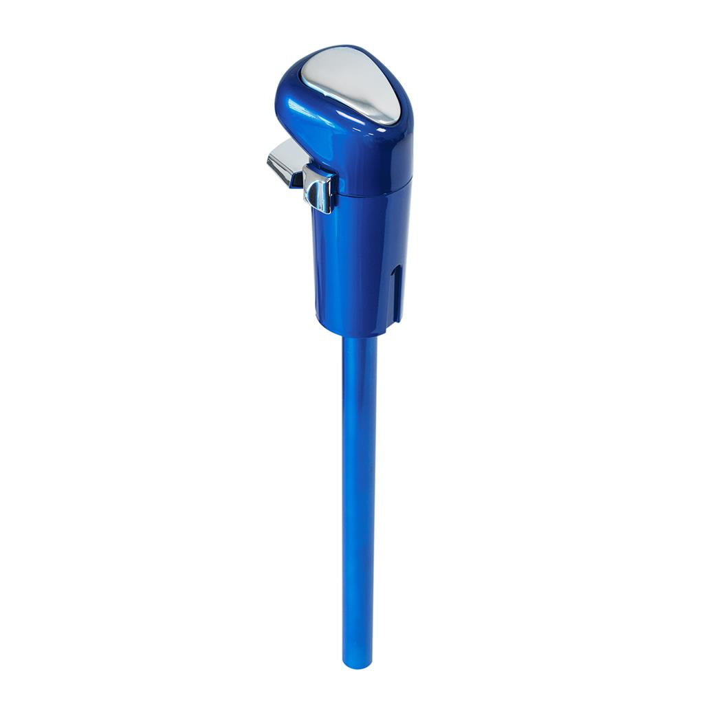 12" Indigo Blue Shifter Shaft Extension w/ lower Gearshift Cover and Shift Knob
