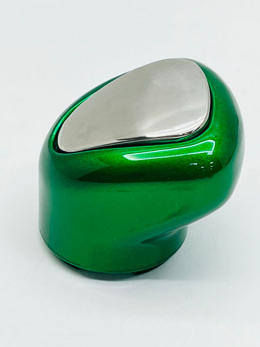13/15/18 Speed Gearshift Knob - Emerald Green with Stainless Steel Knob Cover
