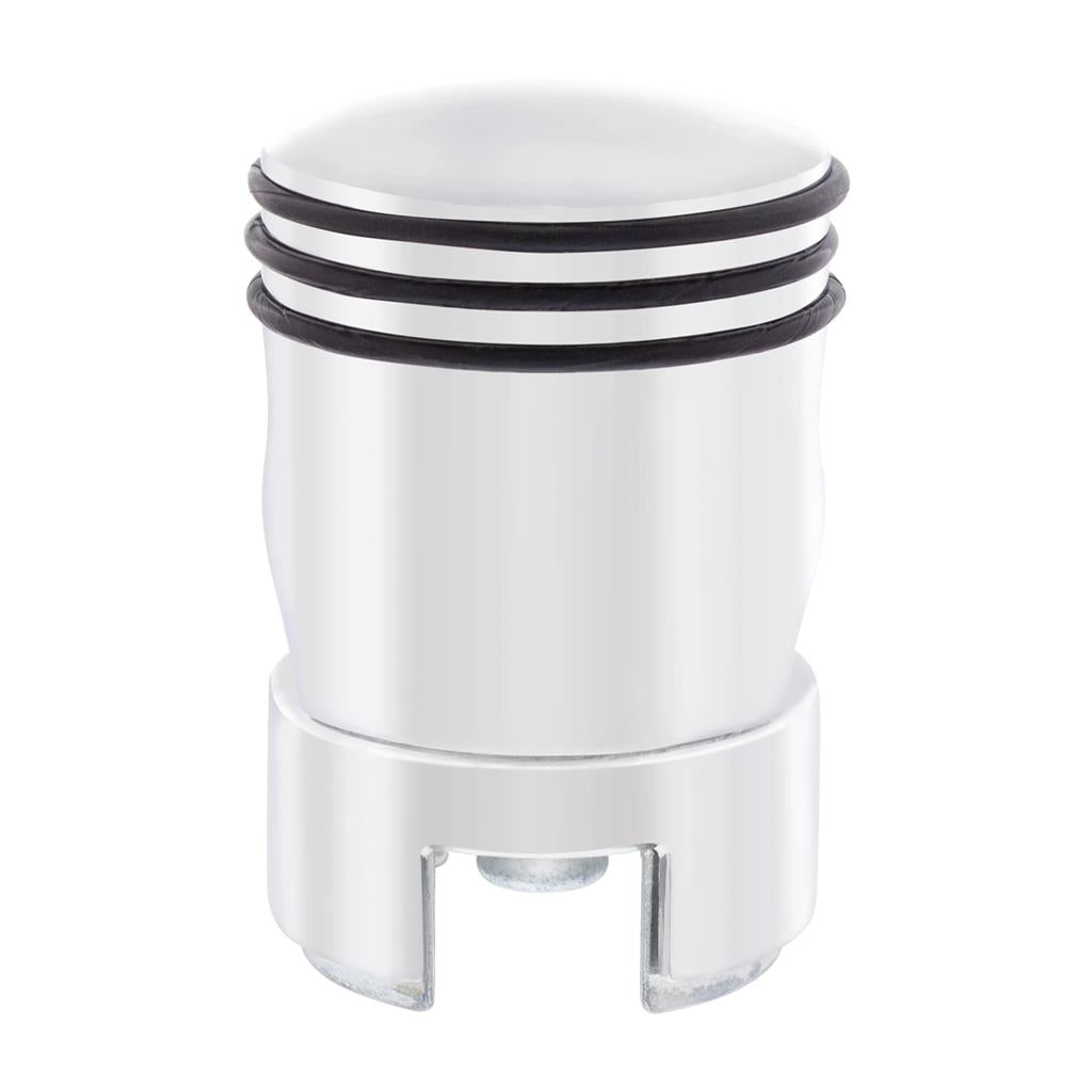 13/15/18 Speed Chrome Piston Shape Gearshift Knob w Mounting Adapter