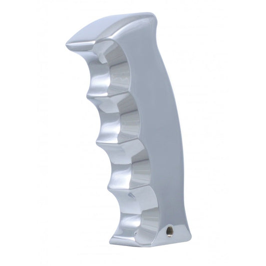 Universal Chrome Aluminum Pistol Grip Gear Shift Knob Lever Handle Cover