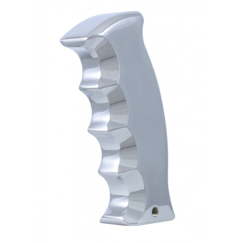 Universal Chrome Aluminum Pistol Grip Gear Shift Knob Lever Handle Cover