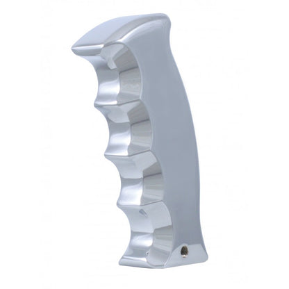 Universal Chrome Aluminum Pistol Grip Gear Shift Knob Lever Handle Cover