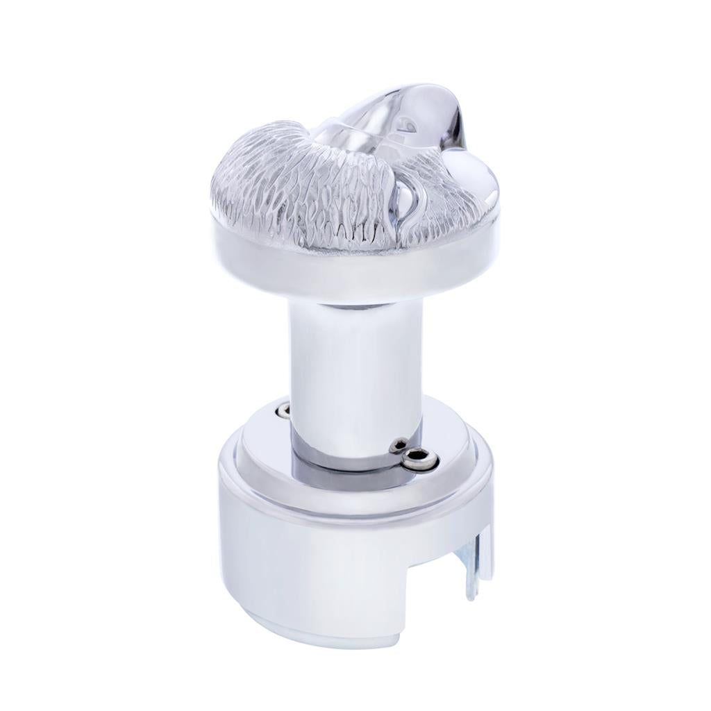 Chrome Eagle 13/15/18 Speed Thread-on Gearshift Knob With Adapter