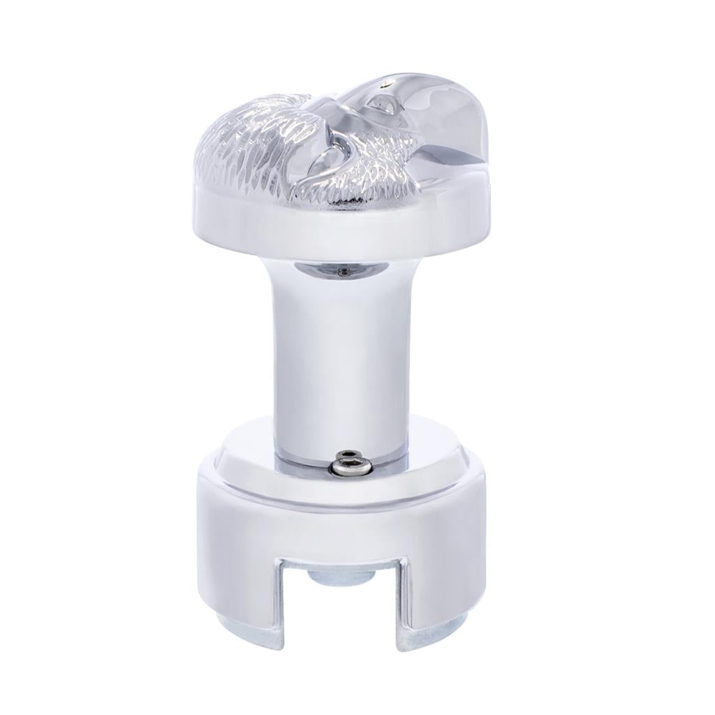 Chrome Eagle 13/15/18 Speed Thread-on Gearshift Knob With Adapter