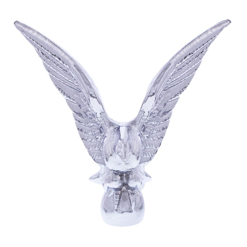 Die-Cast American Eagle Hood Ornament - Chrome 4.5" W x 4.5" H