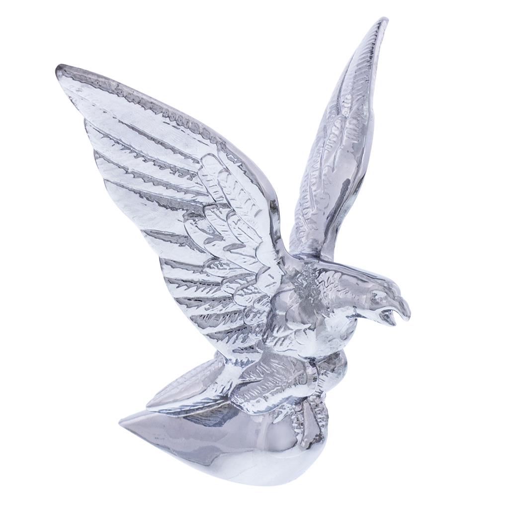 Die-Cast American Eagle Hood Ornament - Chrome 4.5" W x 4.5" H