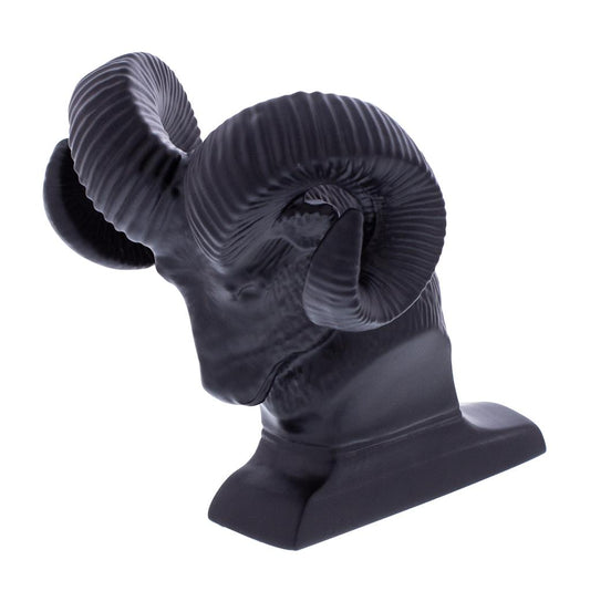 Die-Cast hood ornament rams head Black 3 1/2"H Peterbilt Fits Kenworth Freightliner
