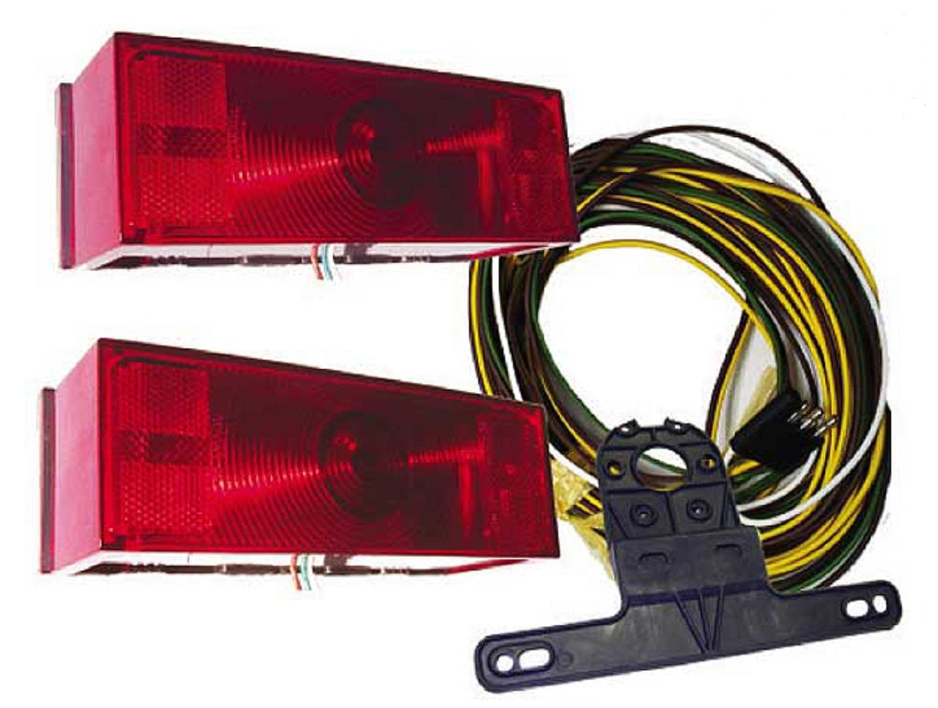 Submersible Incandescent Over 80" Trailer Marker Stop Brake Turn Tail Light Kit