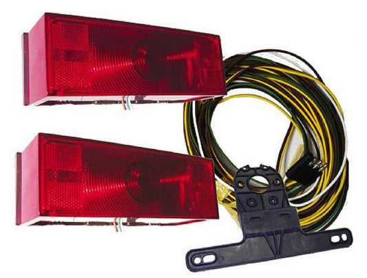 Submersible Incandescent Over 80" Trailer Marker Stop Brake Turn Tail Light Kit