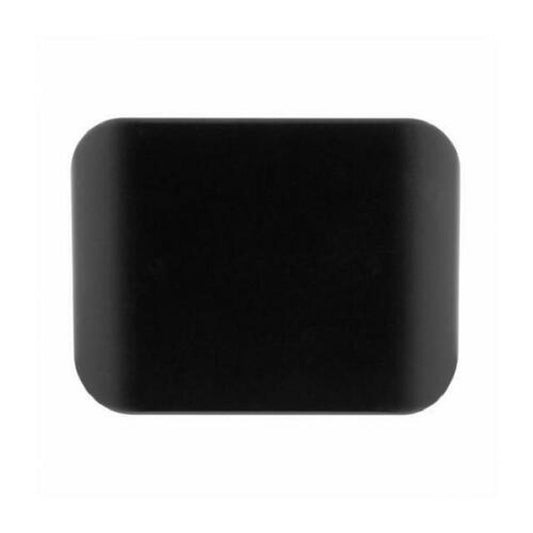 MATTE BLACK PLASTIC HITCH COVER FOR 2" X 2" TRAILER HITCH RECEIVERS