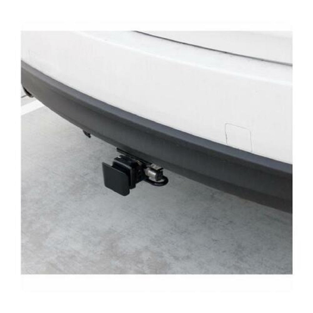 MATTE BLACK PLASTIC HITCH COVER FOR 2" X 2" TRAILER HITCH RECEIVERS