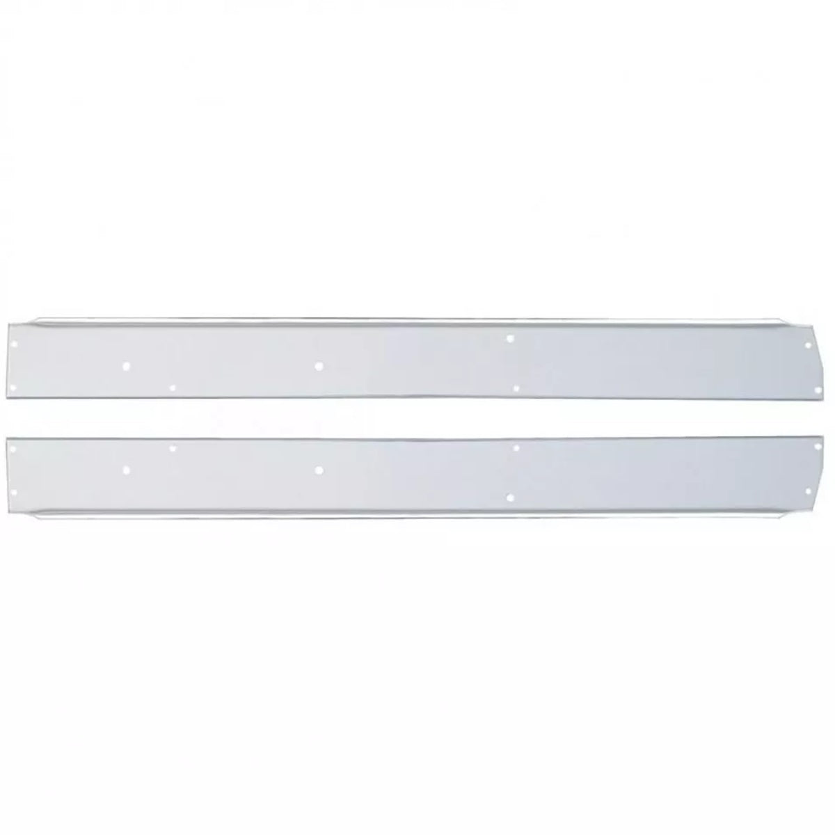 Door Window Sill Replacement Peterbilt 335,377,378,379 - Chrome Aluminum - Pair
