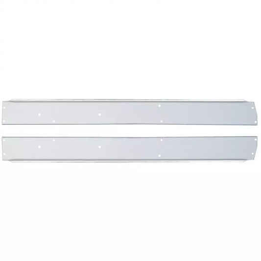 Door Window Sill Replacement Peterbilt 335,377,378,379 - Chrome Aluminum - Pair