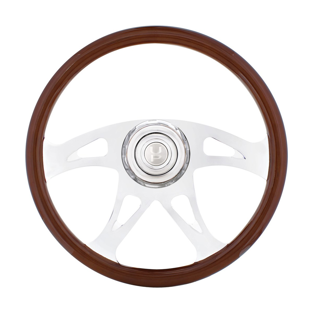 Freightliner 1989 - July 2006 Semi Truck 18" Chrome Boss 4 Spoke Steering Wheel