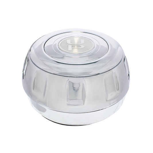 Chrome Steering Wheel Hub & Horn Button. Compatible with Kenworth Peterbilt