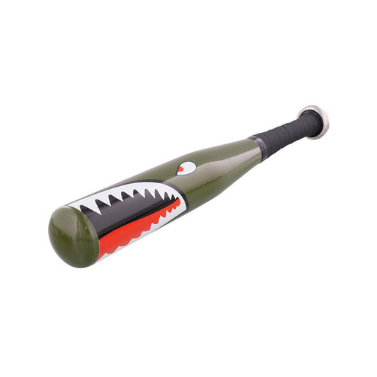 17" Aluminum Tire Checker Bat With P-40 Warhawk Shark Mouth Graphic Truck Trailer