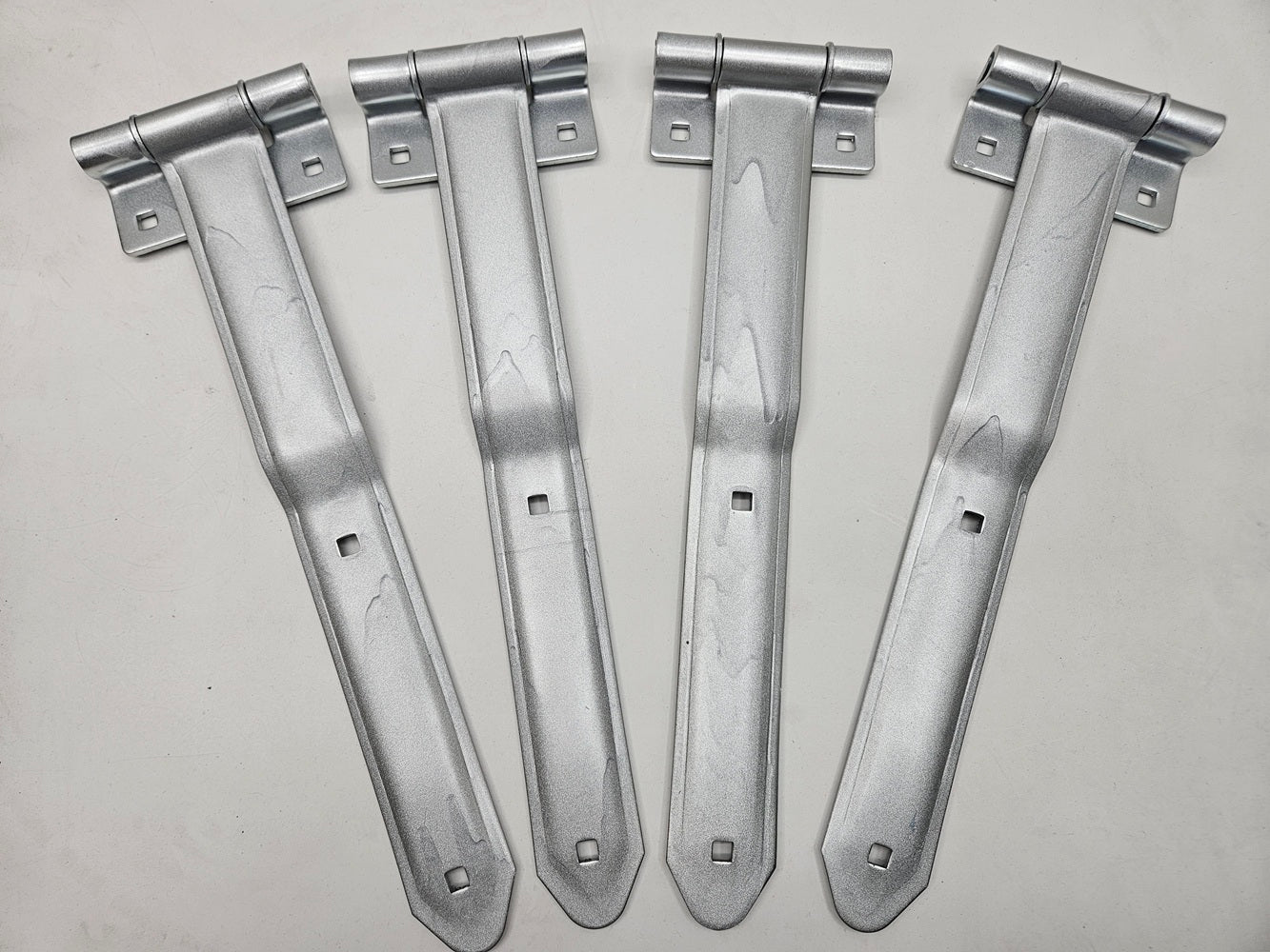 (4) Blemished Cargo Utility Trailer Door 16" Strap Hinges / Offset Bent Hinges
