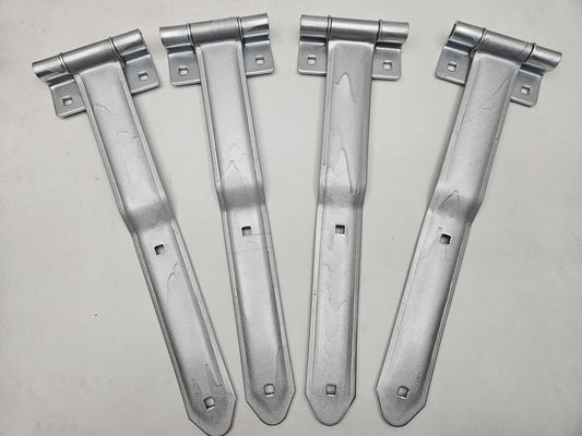 (4) Blemished Cargo Utility Trailer Door 16" Strap Hinges / Offset Bent Hinges