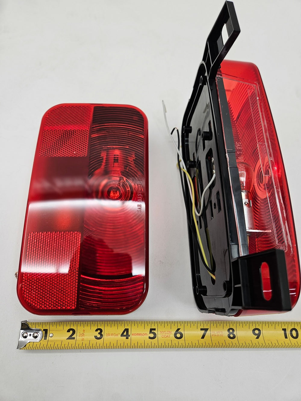 RV Camper Trailer Stop Turn Brake Tail Lights / License Light / Black Base