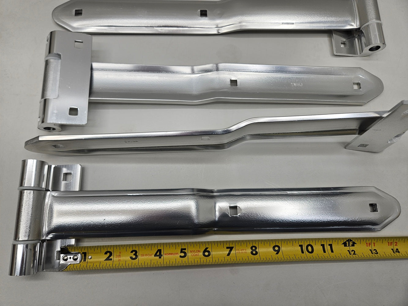 Aluminum Cargo Utility Trailer RV Door 16" Strap Hinges / 4 Pack / Offset Bent Hinges