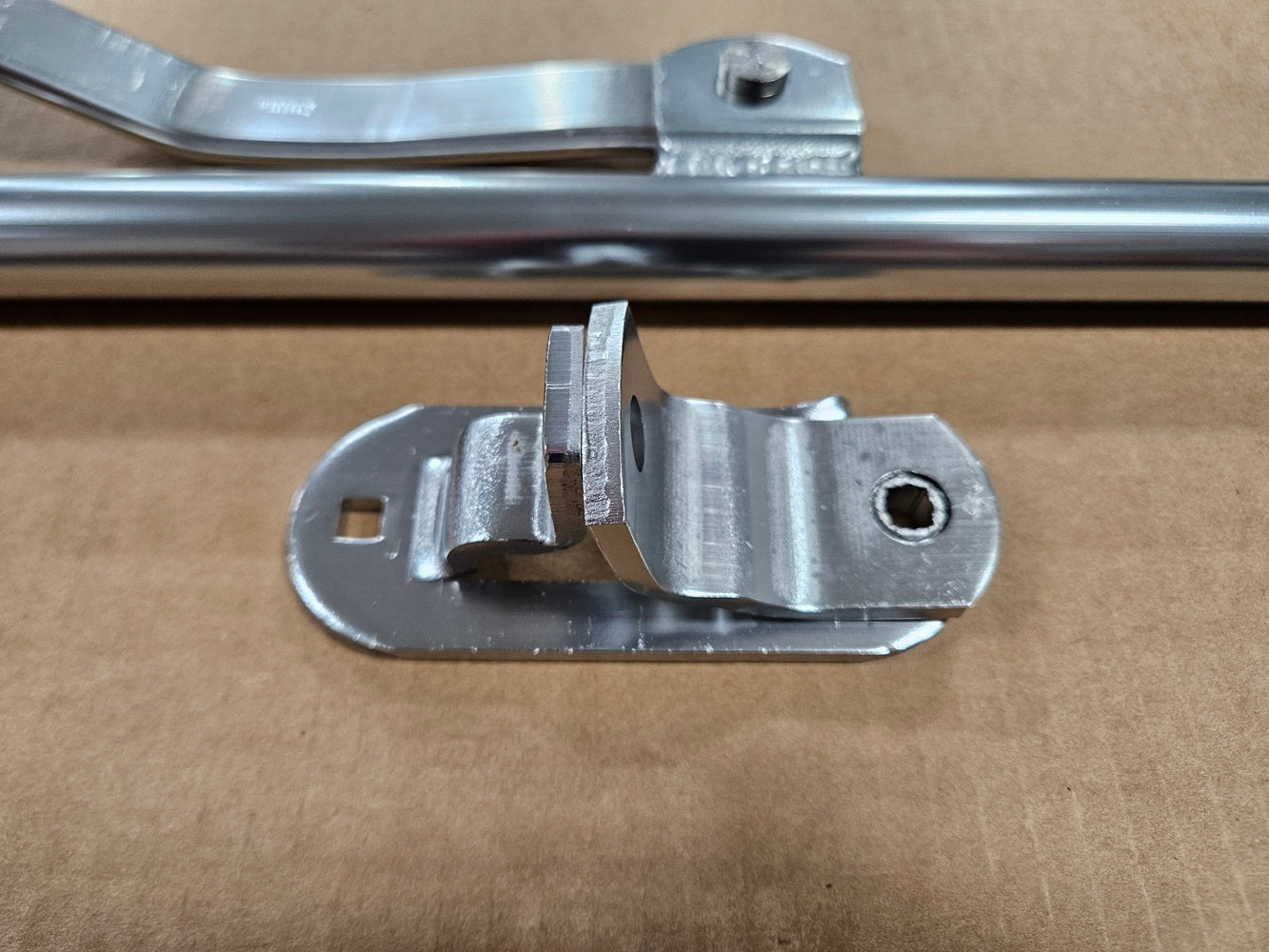 Aluminum Cam Bar 36" Trailer Swing Ramp Door Lock Hinged Hasp Latch Handle