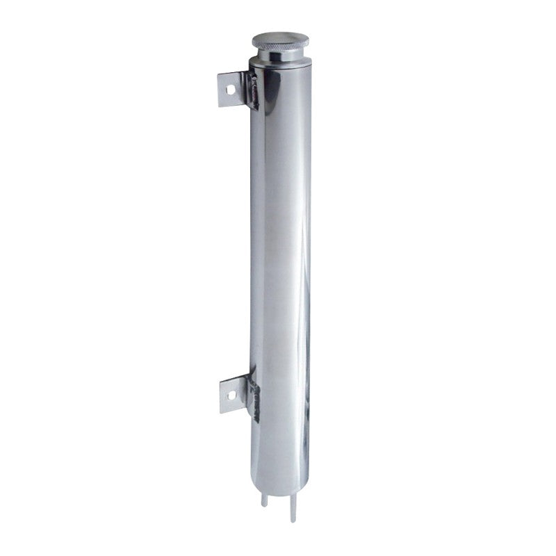 19" Polished Stainless Steel Radiator Overflow Tank Bottle Catch Can / Hardware
