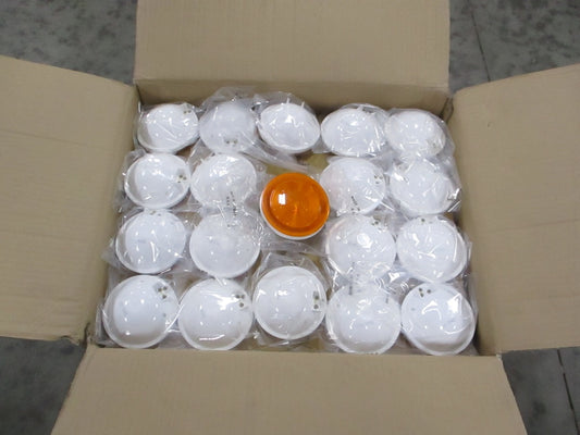 (99) Incandescent Amber 4 inch Round Truck Trailer Turn Signal Marker Lights