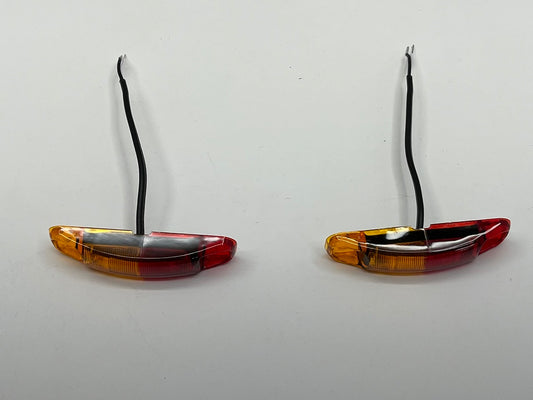 Pair of Red / Amber LED Trailer Fender Marker Clearance Lights
