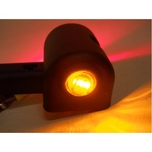 (2) Red Amber 3/4" LED Side Marker Clearance Trailer Fender Lights