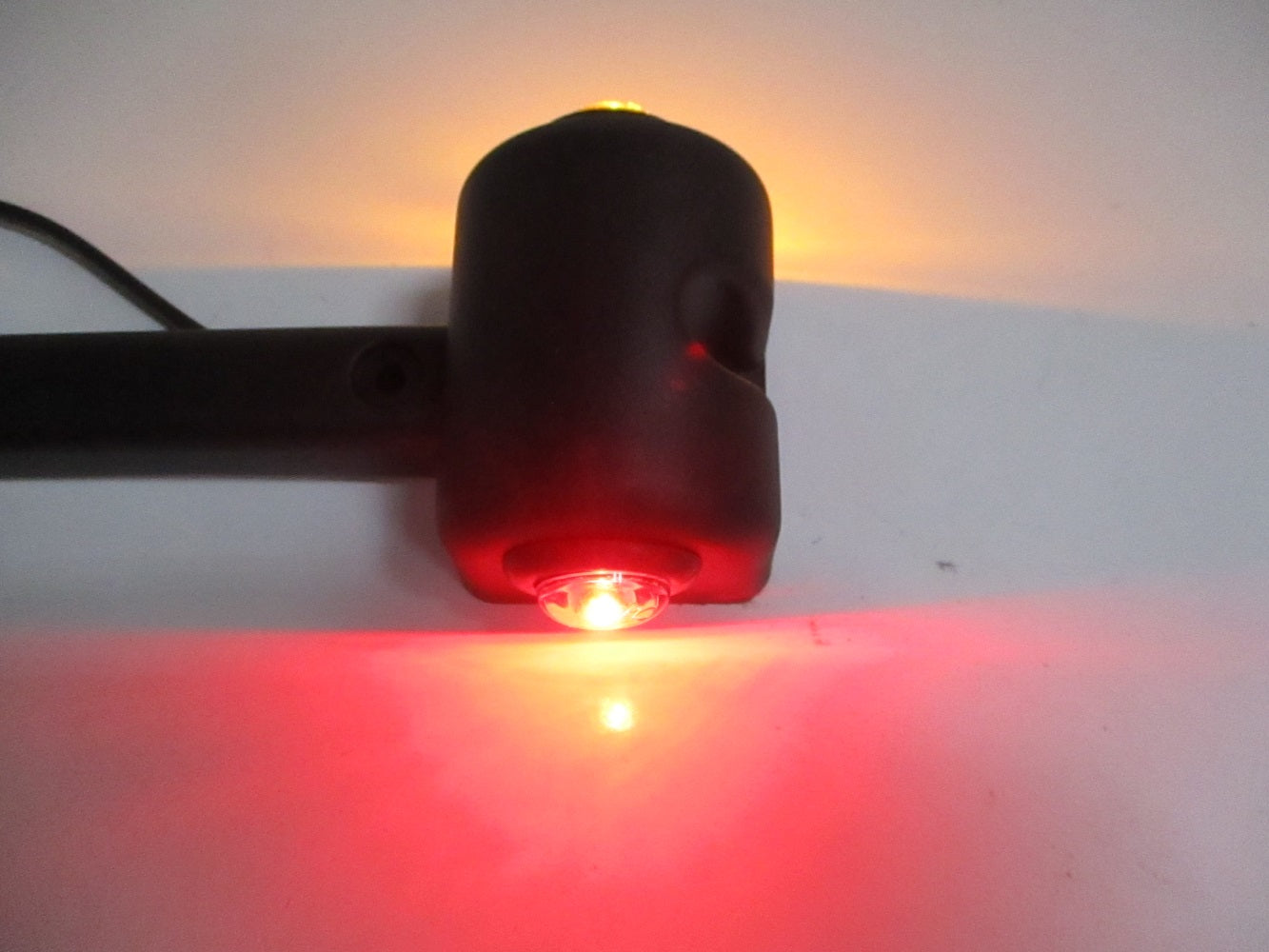 (2) Clear Red Amber 3/4" LED Side Marker Clearance Trailer Fender Lights