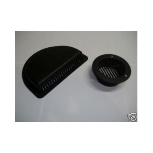 RV ATV Cycle Truck Cargo Work Trailer Black Side Air Vent