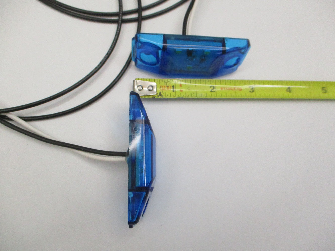 (2) 2.75" Blue LED Accent Utility Step Under Cabinet Shelf Lights Camper RV