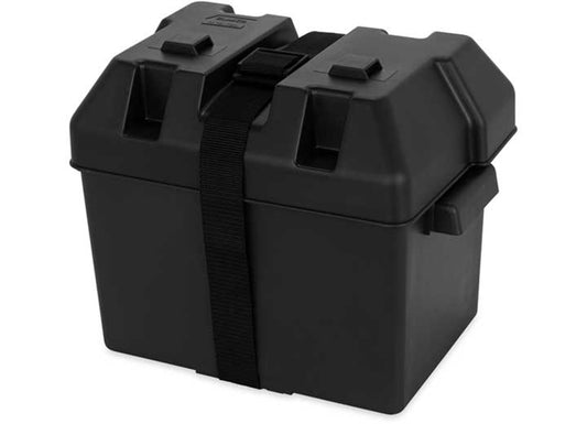 Marine Boat RV Camper Trailer Plastic Battery Box Tray Holder / Strap / Grp 24