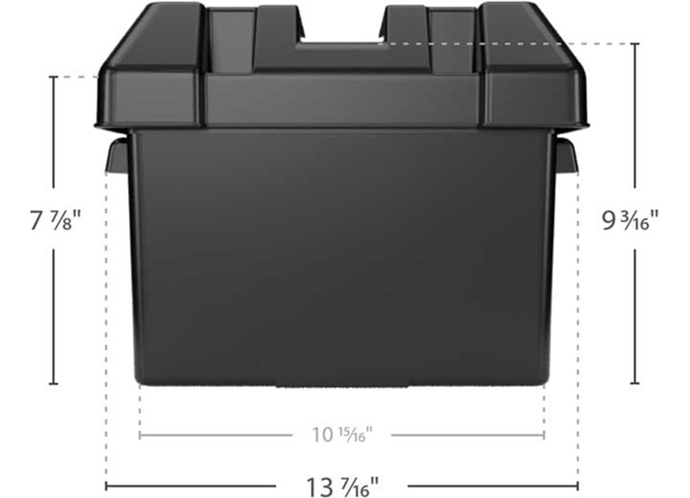 Marine Boat RV Camper Trailer Plastic Battery Box Tray Holder / Strap / Grp 24