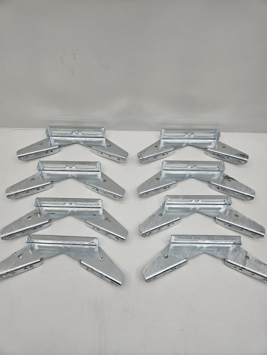 (8) Pontoon Trailer V Wing Brackets Bunk Bolster Boat Pontoon V Wing Brackets