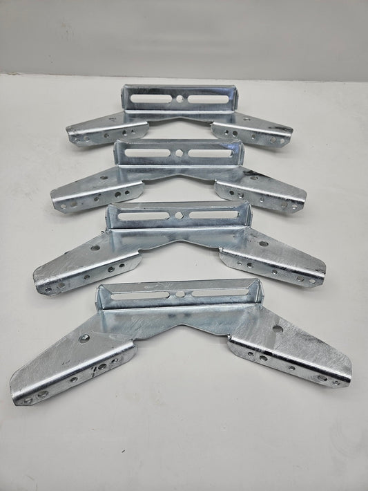 (4) Pontoon Wing Brackets Bunk Bolster Boat Pontoon Trailer V Wing Brackets