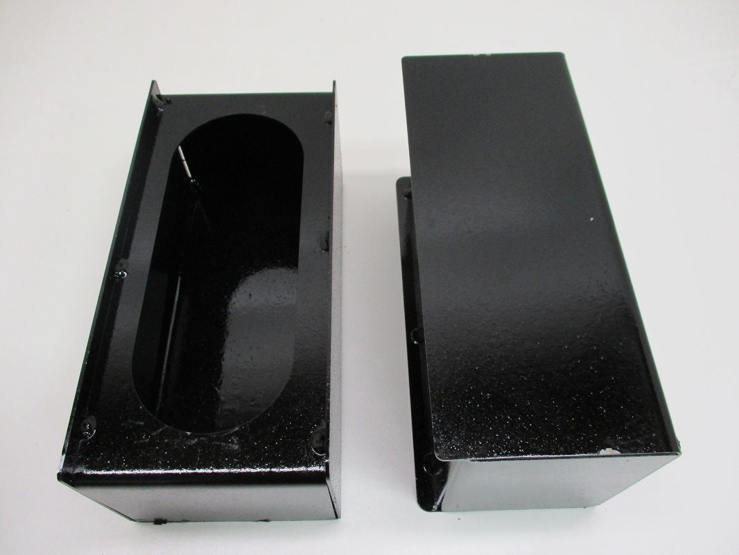 Black Steel Oval Mounting Boxes for 6 inch LED Oval Brake Stop Turn Tail Lights