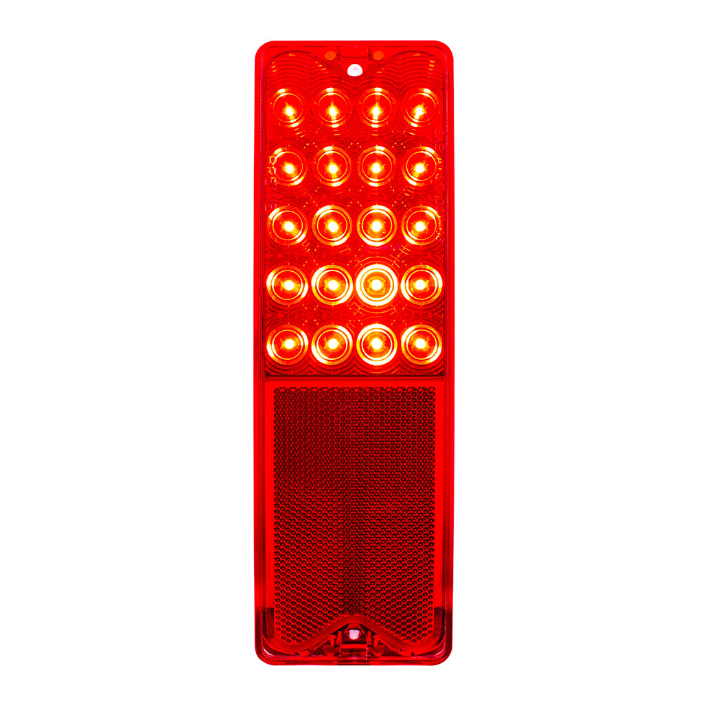 Pair of 20 LED Taillights. Fits Chevy & GMC 1967-1972 Fleetside Pickups Red Lens