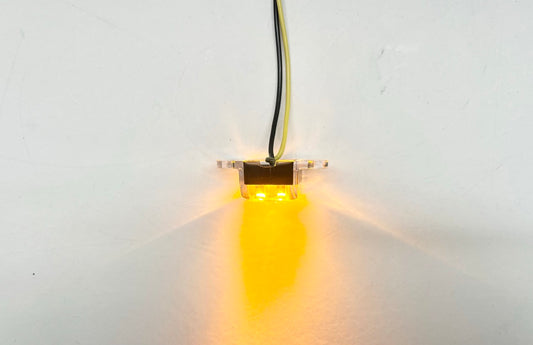 Bright Amber 4 LED Oval Dragon Accent Light